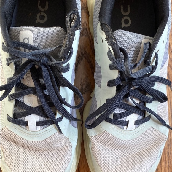 On Running Cloudrunner sneakers, size 8. Distressed areas shown in pictures - Picture 8 of 13